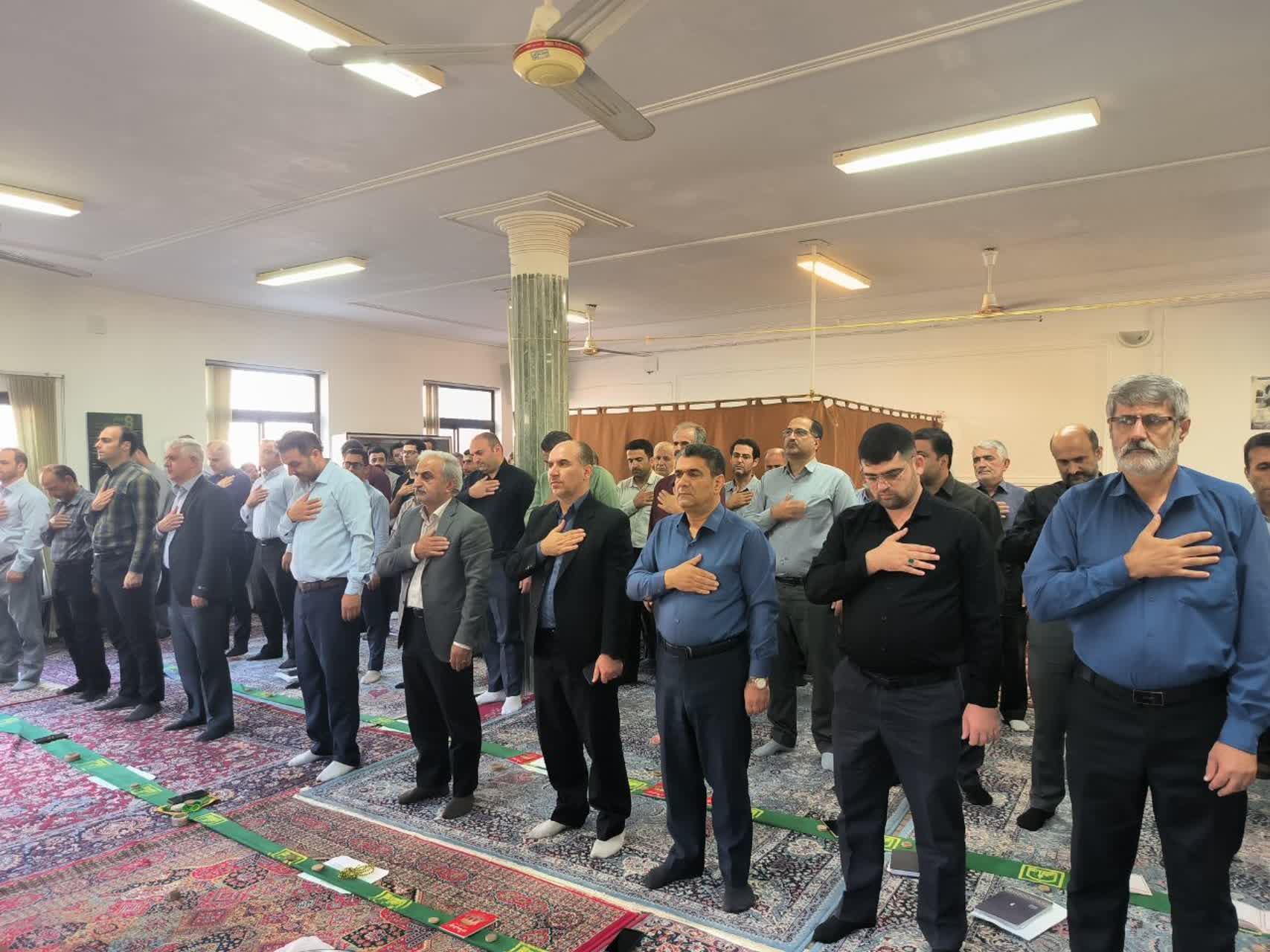 برگزاری مراسم عزاداری اربعین حسینی در نمازخانه سازمان چای کشور