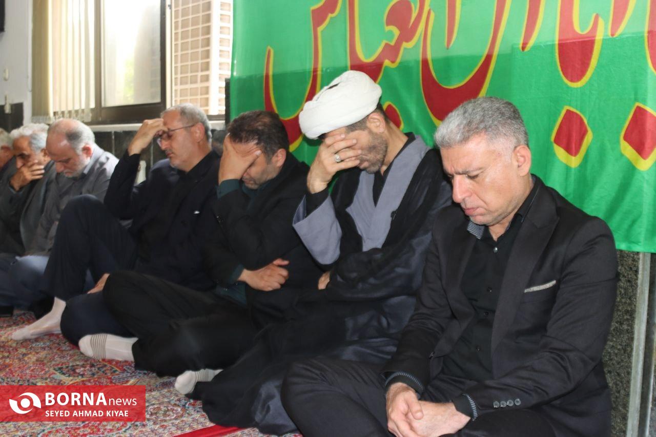 آیین عزاداری حضرت اباعبدلله الحسین (ع) در حسینیه سازمان چای کشور
