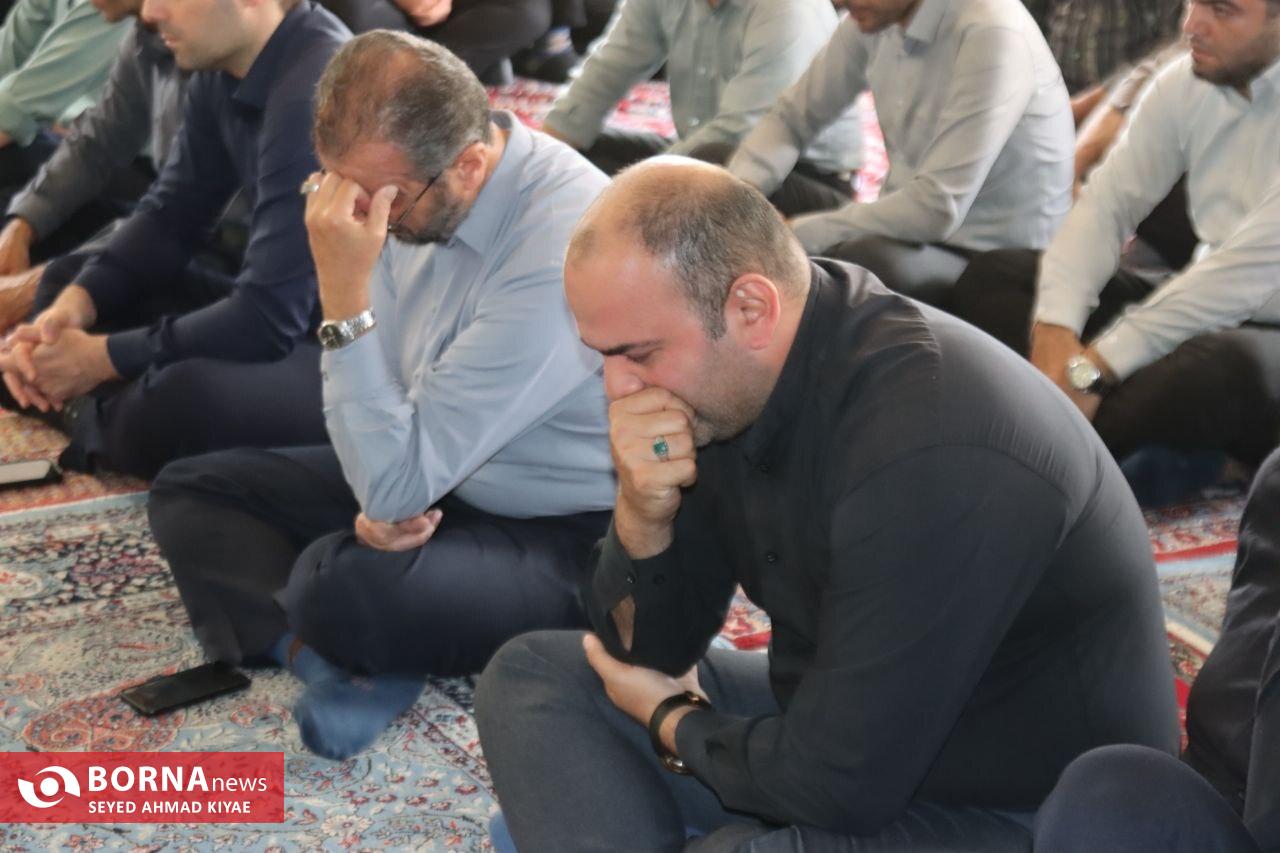 آیین عزاداری حضرت اباعبدلله الحسین (ع) در حسینیه سازمان چای کشور