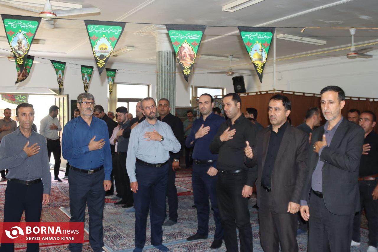 آیین عزاداری حضرت اباعبدلله الحسین (ع) در حسینیه سازمان چای کشور