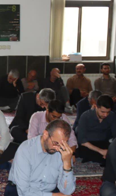آیین عزاداری حضرت اباعبدلله الحسین (ع) در حسینیه سازمان چای کشور
