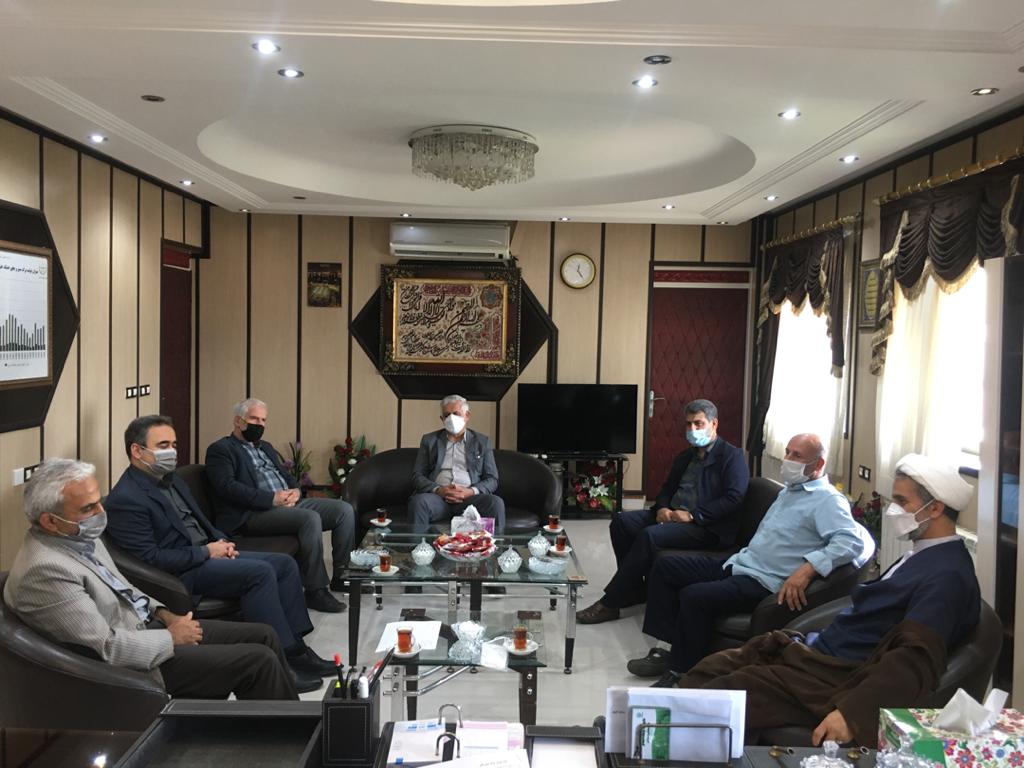 دیدار مسئول حوزه نمایندگی ولی فقیه در سازمان جهاد کشاورزی استان گیلان با رئیس سازمان چای کشور